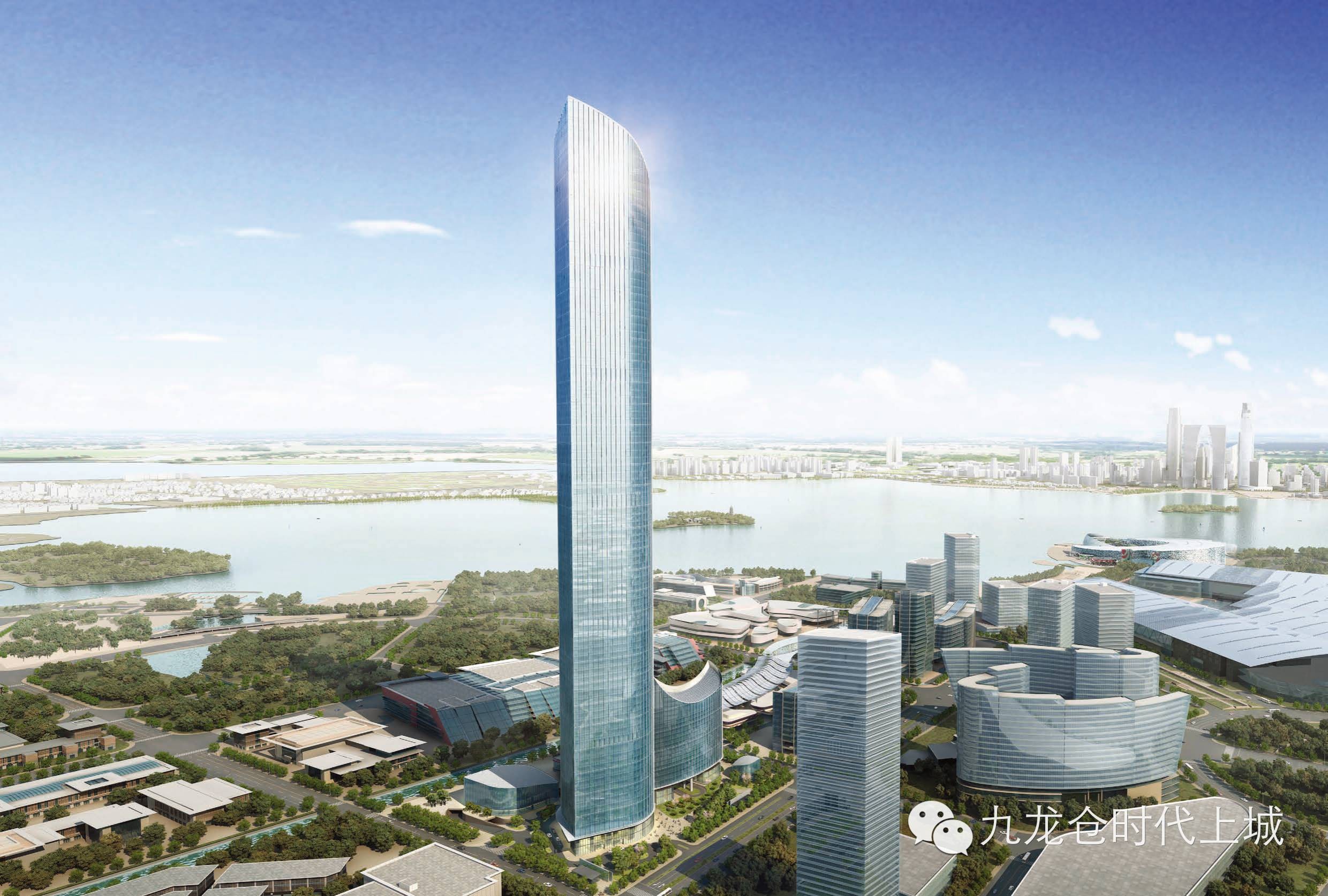 苏州国金中心大楼突破200米 刷新湖东最高记录
