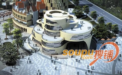 宋春海:烟台弧形图纸打造胶东文化文旅商业M广场v弧形楼梯首席cad图片