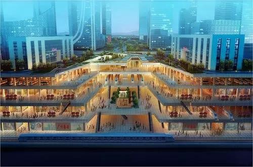 广州南站地下空间内部效果图曝光 2018年底建成_搜铺新闻